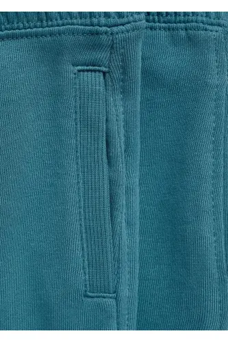 Pamuklu jogger pantolon - Prusya Mavisi - 3