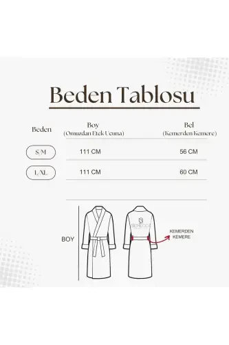 Pamuklu Kadife Kapüşonlu Unisex Beyaz Bornoz-beyaz - 3