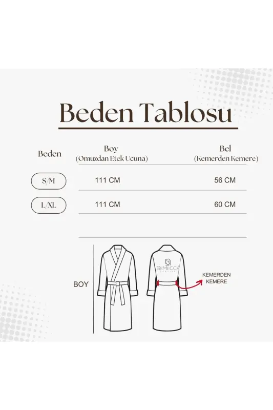 Pamuklu Kadife Kapüşonlu Unisex Mint Bornoz - Mint - 3