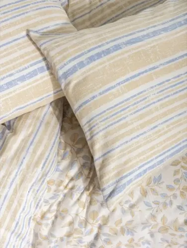 Cotton Box Flanel Nevresim Takımı Tek Kişilik Roof Mavi - NEVRESIMDUNYASI (1)