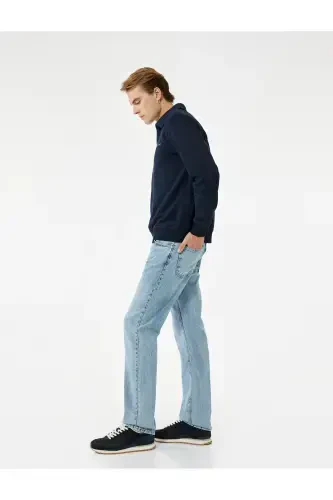 Pamuklu Normal Bel Straight Fit Jean Pantolon - Mark Jean - 2