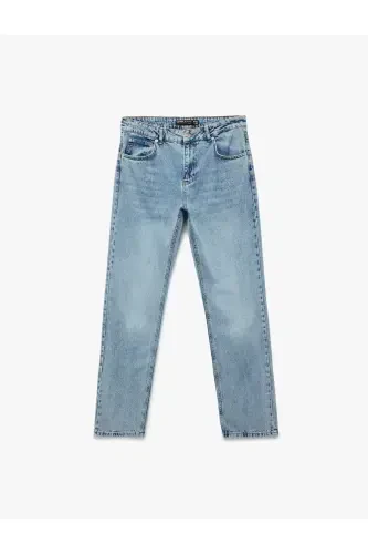 Pamuklu Normal Bel Straight Fit Jean Pantolon - Mark Jean - 4