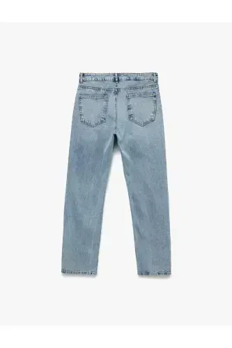 Pamuklu Normal Bel Straight Fit Jean Pantolon - Mark Jean - 5
