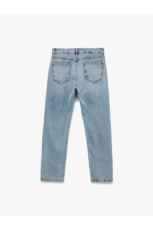 Pamuklu Normal Bel Straight Fit Jean Pantolon - Mark Jean - 5