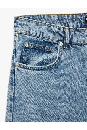 Pamuklu Normal Bel Straight Fit Jean Pantolon - Mark Jean - 7