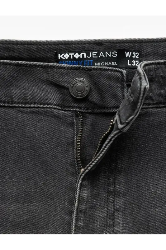 Michael Antrasit Erkek Jean Pantolon 5Sam40032Nd - Antrasit - 5