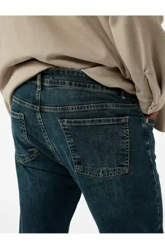 Pamuklu Normal Bel Slim Fit Jean Pantolon - Brad Jean - 3