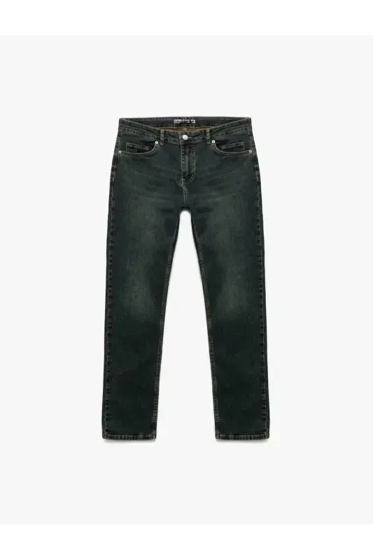 Pamuklu Normal Bel Slim Fit Jean Pantolon - Brad Jean - 4