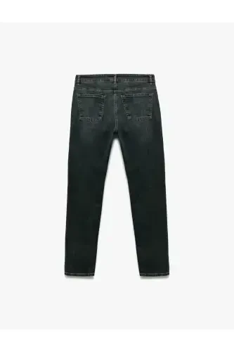 Pamuklu Normal Bel Slim Fit Jean Pantolon - Brad Jean - 5
