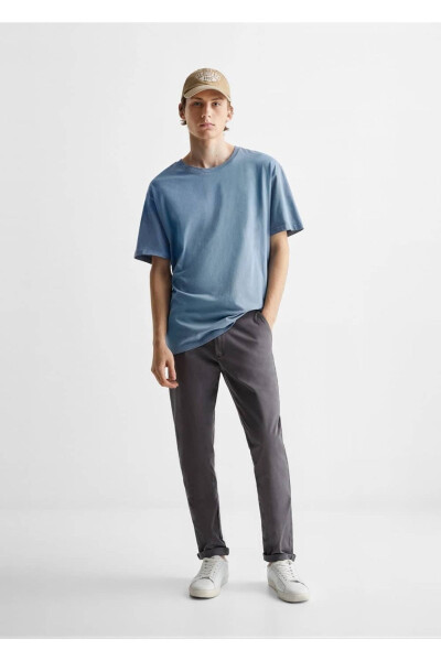 Pamuklu Oversize Günlük Tişört - MANGO TEEN (1)