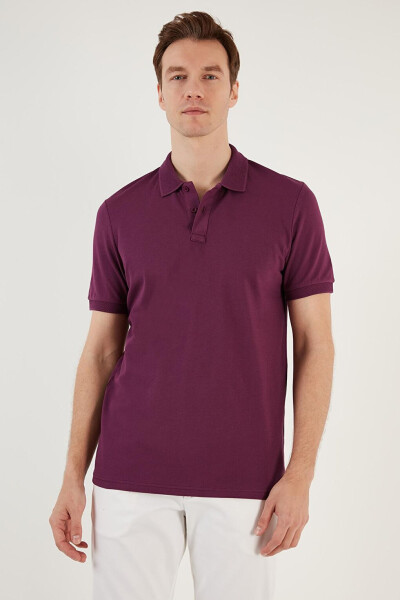 Pamuklu Regular Fit Düğmeli Polo Yaka T Shirt 5902739 - 16