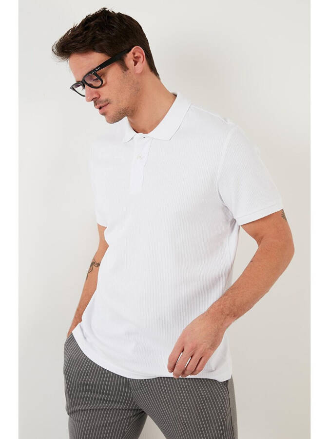 Pamuklu Slim Fit Düğmeli Polo T Shirt 5902281 - 12