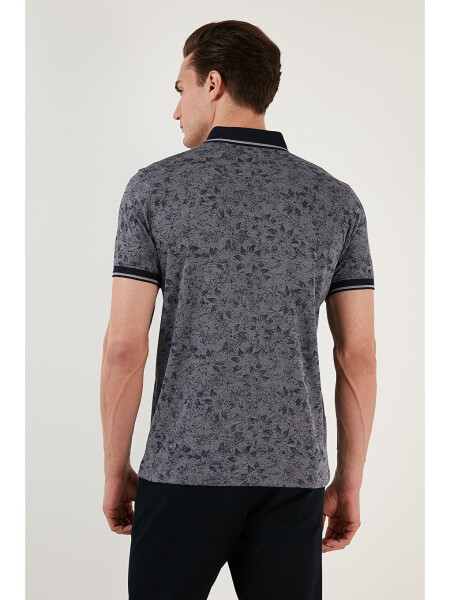 Lacivert Pamuklu Slim Fit Düğmeli Polo Tişört 646B3300-Lacivert - 10