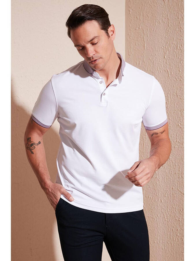 Pamuklu Slim Fit Polo Tişört 646R4560 - 6