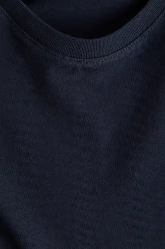 Pamuklu Tişört-Lacivert - H&M (1)