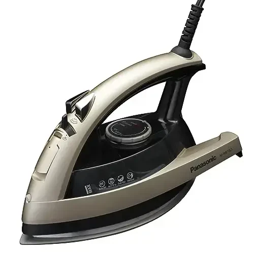 Panasonic NI-W810CS Multi-Directional Steam/Dry Iron with Ceramic Soleplate, MEDIUM, Black - PANASONIC