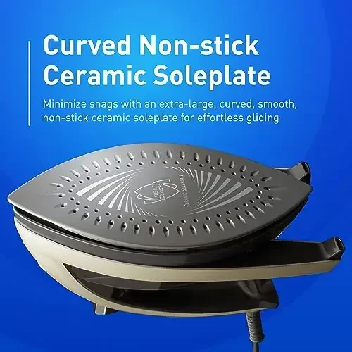 Panasonic NI-W810CS Multi-Directional Steam/Dry Iron with Ceramic Soleplate, MEDIUM, Black - 4