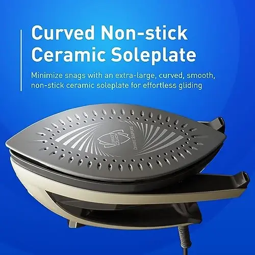 Panasonic NI-W810CS Multi-Directional Steam/Dry Iron with Ceramic Soleplate, MEDIUM, Black - 4