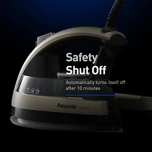 Panasonic NI-W810CS Multi-Directional Steam/Dry Iron with Ceramic Soleplate, MEDIUM, Black - 7