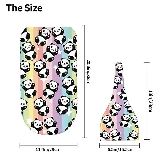 Panda Yangi tug'ilgan chaqaloqlar uchun pechkalar to'plami bilan pechkalar to'plami chaqaloqlar uchun narsalar, qabul qiluvchi pechkalar yumshoq o'tish uyqu sumkalari go'daklar uchun o'g'il va qizlar uchun sovg'alar - 4
