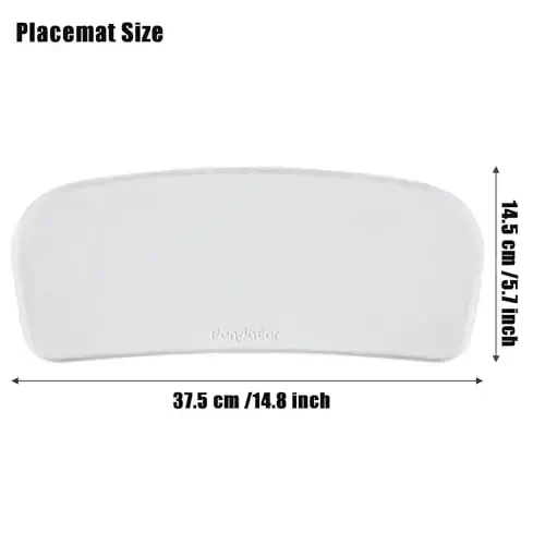 PandaEar Portable Baby Seat Travel| Ichki/tashqi foydalanish uchun kamarlar bilan ixcham katlama | Camping, plyaj, maysazor uchun ajoyib | Bolalar, bolalar, o'g'il bolalar, qizlar (Placemat bilan kulrang) - 2