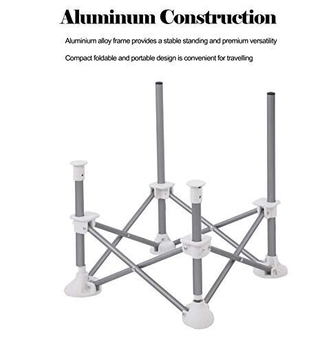 PandaEar Portable Travel Booster Seat with Tray| Folding Baby Seat Booster High Chair for Dining Table| Compact Camping Chair for Lawn, Beach Indoor/Outdoor Use| Toddlers, Kids (Pink) - 4