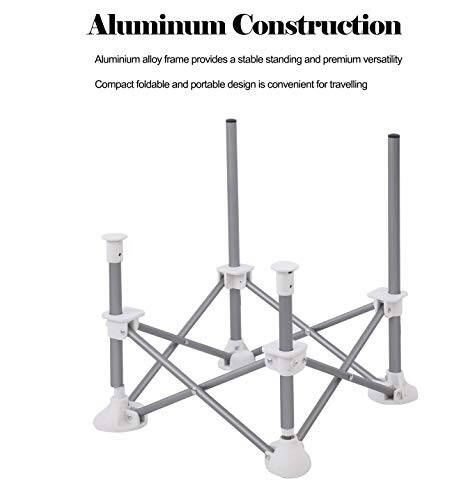 PandaEar Portable Travel Booster Seat with Tray| Folding Baby Seat Booster High Chair for Dining Table| Compact Camping Chair for Lawn, Beach Indoor/Outdoor Use| Toddlers, Kids (Pink) - 4