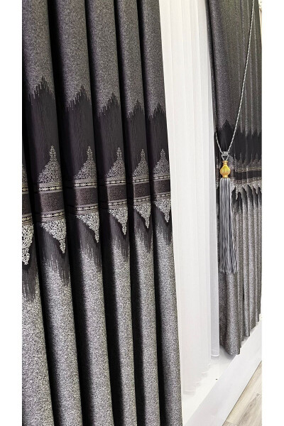 Panel Background Curtain Anthracite Grey (Single Wing) - 3