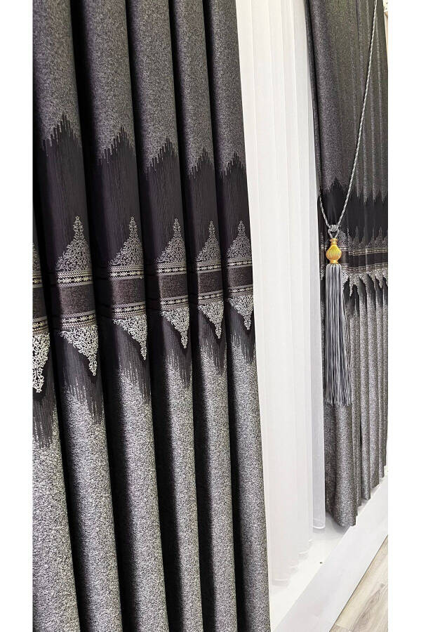 Panel Background Curtain Anthracite Grey (Single Wing) - 11