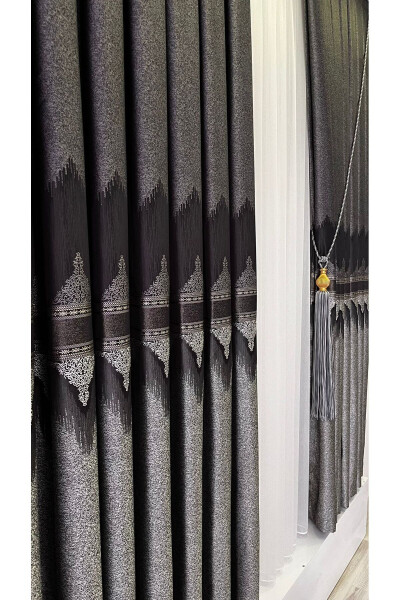 Panel Background Curtain Anthracite Grey (Single Wing) - 16