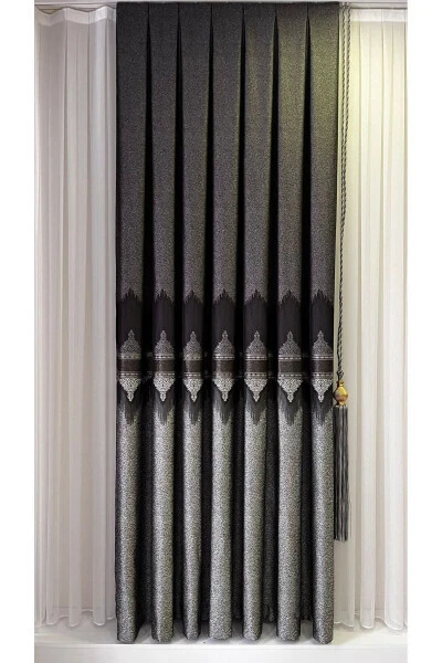 Panel Background Curtain Anthracite Grey (Single Wing) - FON DÜNYASI