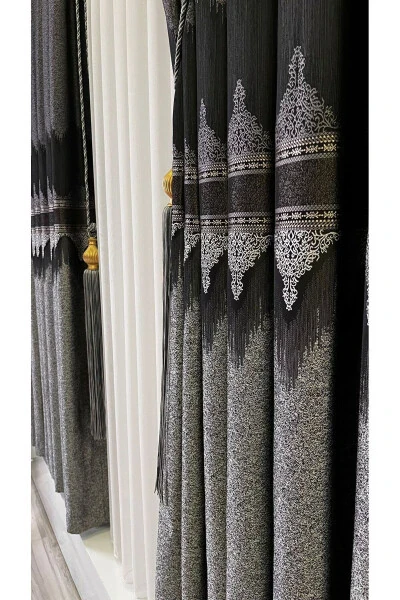Panel Background Curtain Anthracite Grey (Single Wing) - 6