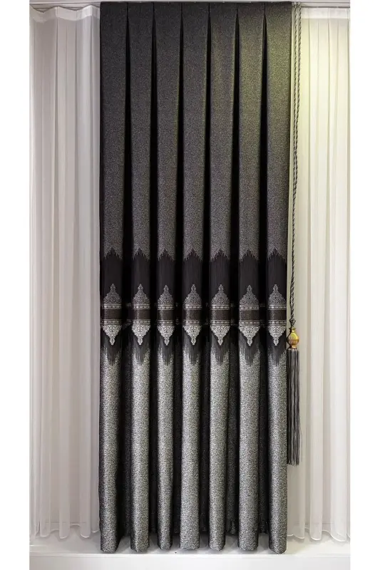 Panel Background Curtain Anthracite Grey (Single Wing) - FON DÜNYASI