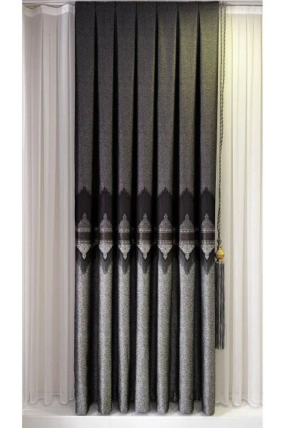 Panel Background Curtain Anthracite Grey (Single Wing) - 9