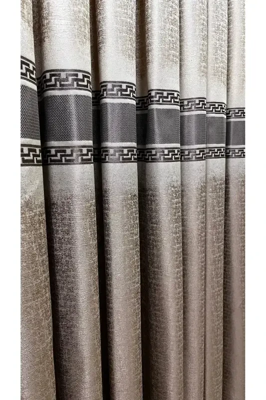 Panel Background Curtain Cream Cappuccino (Single Wing)-Cream Cappuccino - 4