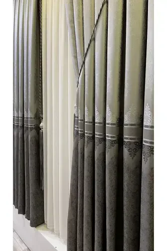 Panel Background Curtain Gray Anthracite (Single Panel)-Gray Anthracite - 2