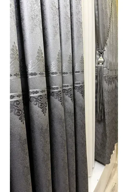 Panel Background Curtain Gray Anthracite (Single Panel)-Gray Anthracite - 3