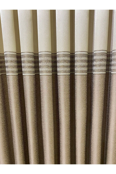 Panel Curtain Cream Cappuccino (single Wing) - 5