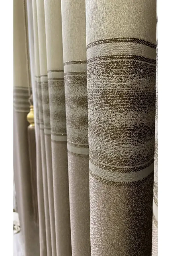 Panel Curtain Cream Cappuccino (single Wing) - 12