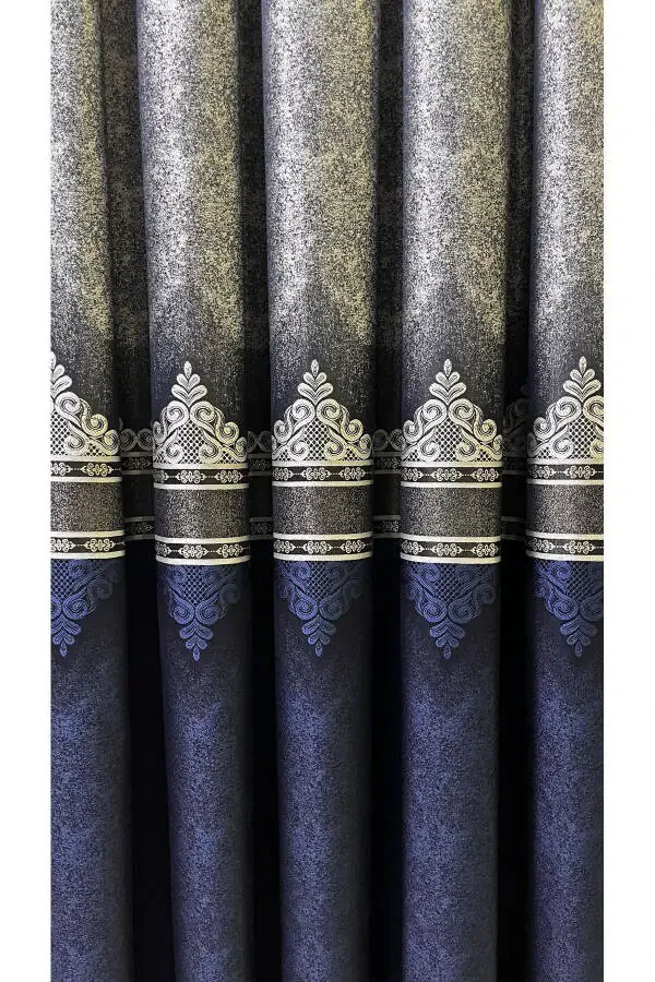 Panel Fon Perdesi Ko'k Kumush (Yag'ona Qanot) - 6