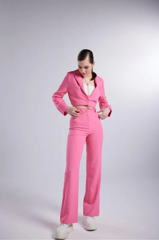 Panky Pantolon Pembe - 7
