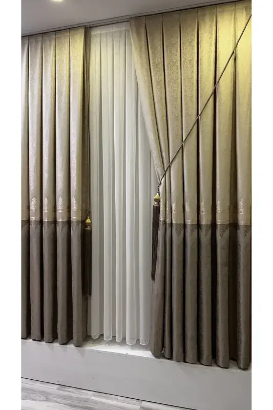 Pano Fon Perde Krem Vizon (Tek Kanat)-Krem Vizon - FON DÜNYASI