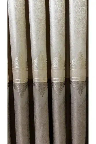 Pano Fon Perde Krem Vizon (Tek Kanat)-Krem Vizon - 8