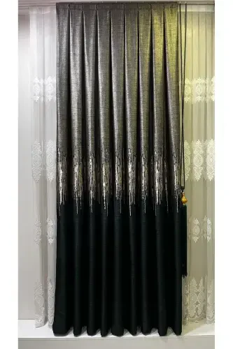 Пано Фон Занавес Изумрудно-Зеленый-Изумрудно-Зеленый - 3