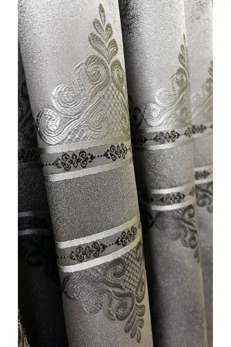 Пано Фон Занавес Серый Дымчатый (Одно Полотно)-Серый Дымчатый - 6