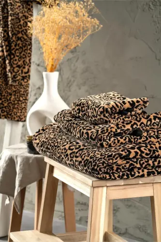 | Panthera | %100 Pamuk Misafir Havlusu - Leopar - 11
