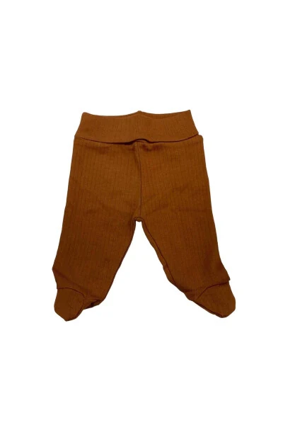 Pantolon Patikli Raporlu Basic Theme Kahverengi - Modazone