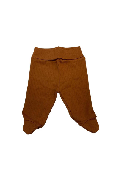 Pantolon Patikli Raporlu Basic Theme Kahverengi - 1