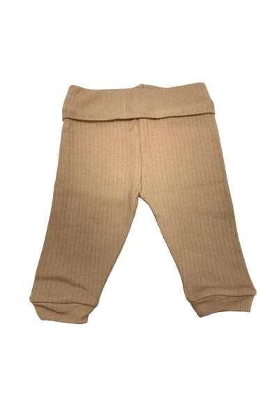 Pantolon Patiksiz Basic Theme Raporlu Sütlü Kahve - Modazone (1)