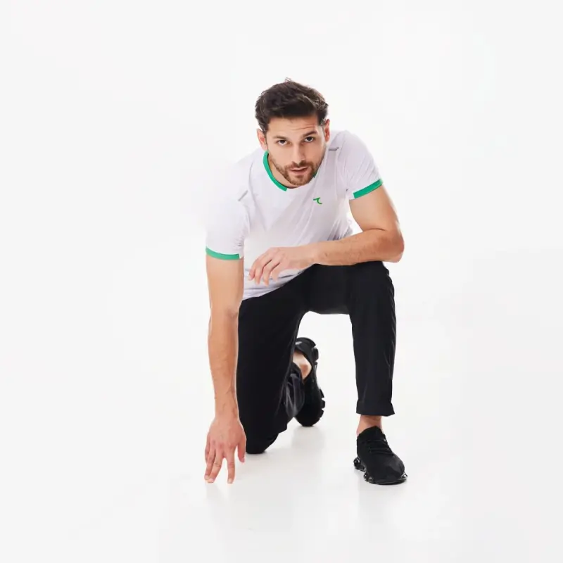 Pants - ЧЕРНО-САЛАТОВЫЙ - 5